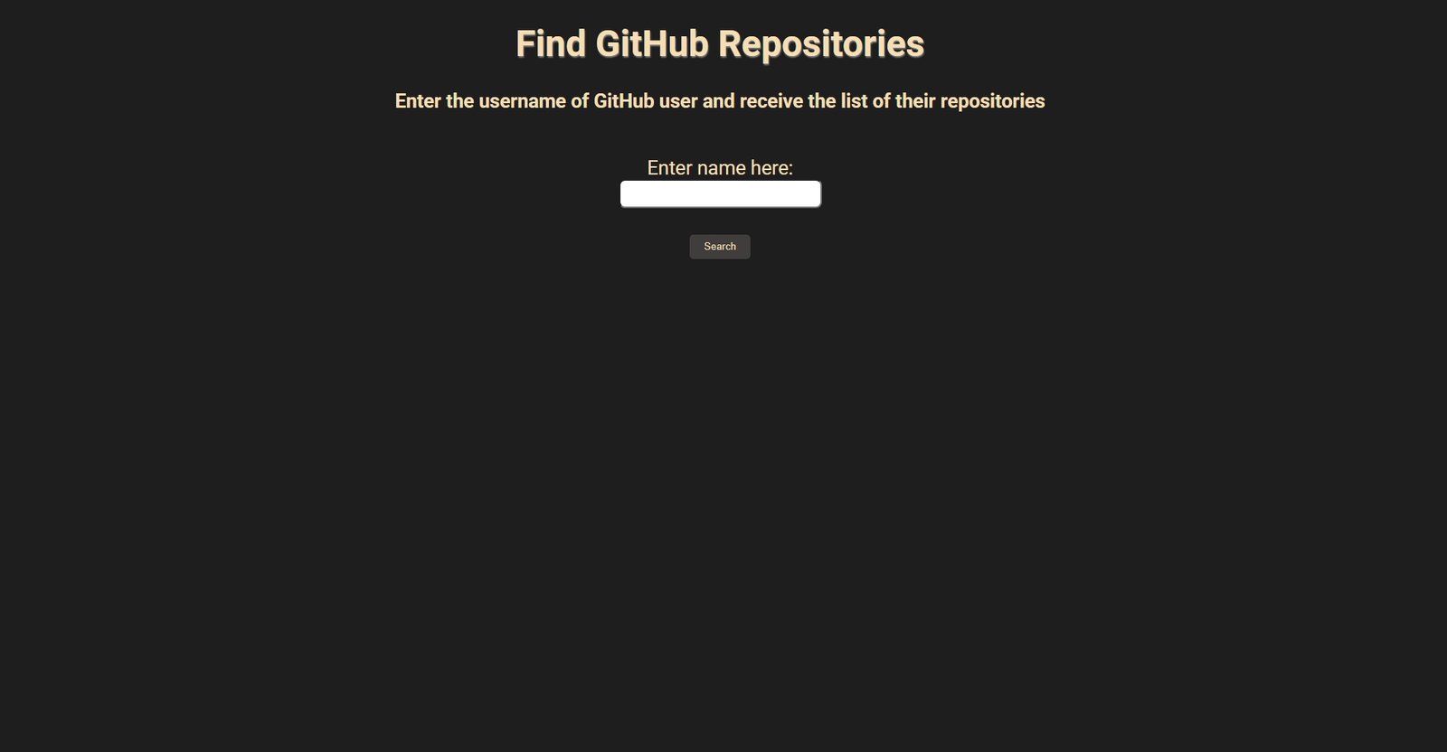 Github User Repo Finder